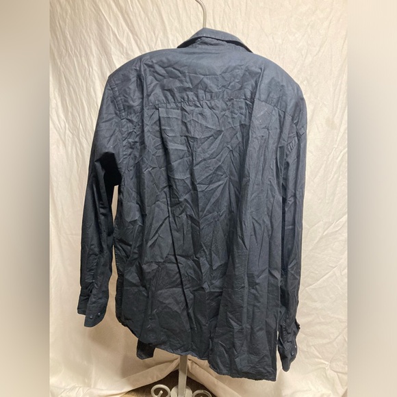 SYNGY long sleeve black button down shirt 2XLT - Picture 2 of 4